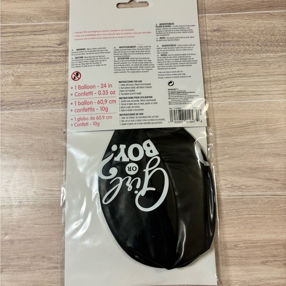 Gender Reveal Balloon with Confetti for Girl - Picture 2 of 2